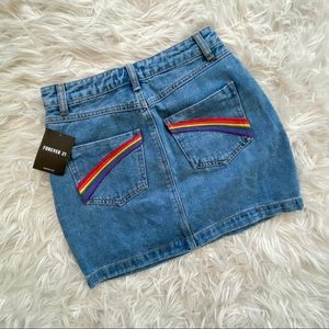 Forever21 Rainbow Pocket Skirt